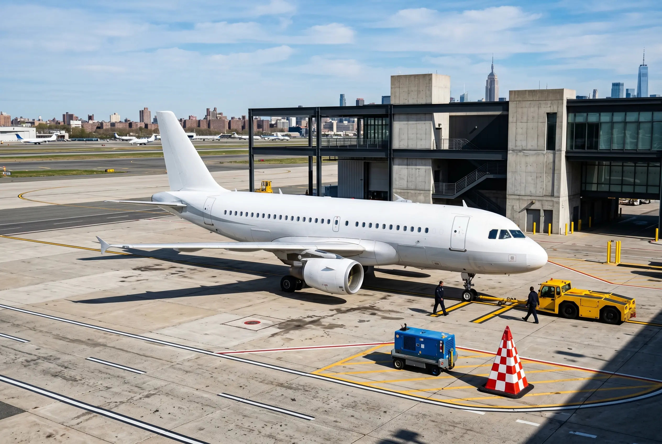 ACJ319 Airbus ACJ319 on a private ramp before a New York to Miami flight