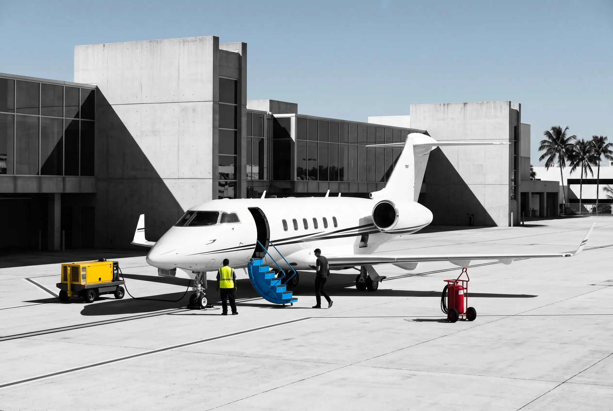 Traveller confirming a crypto charter payment before a Miami flight