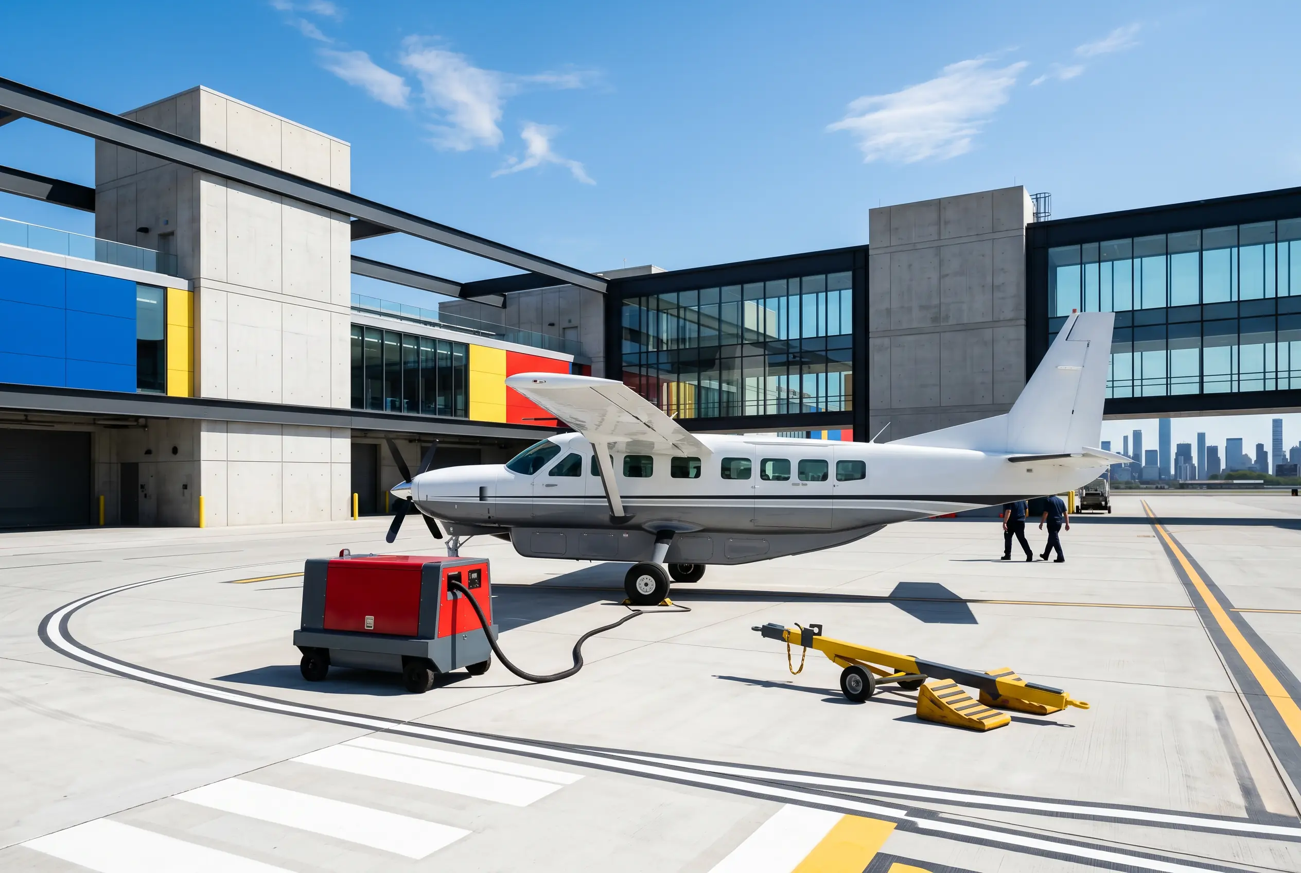Cessna Grand Caravan EX on a private ramp before a New York to Miami flight