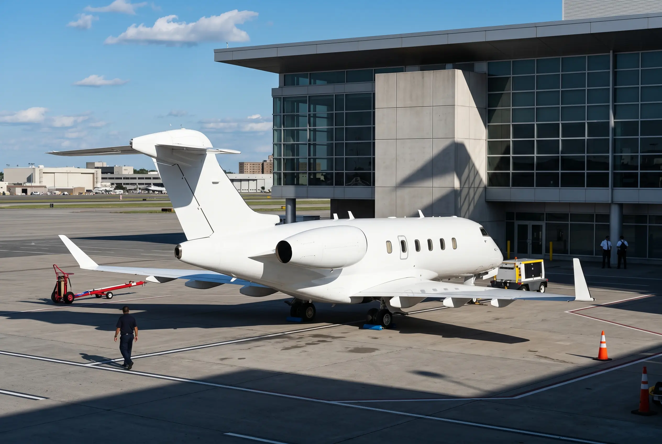 Challenger 3500 Bombardier Challenger 3500 on a private ramp before a New York to Miami flight