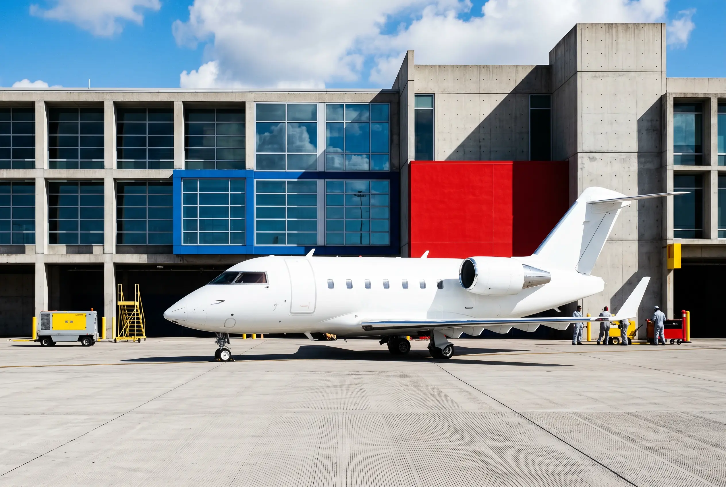 Challenger 650 Bombardier Challenger 650 on a private ramp before a New York to Miami flight