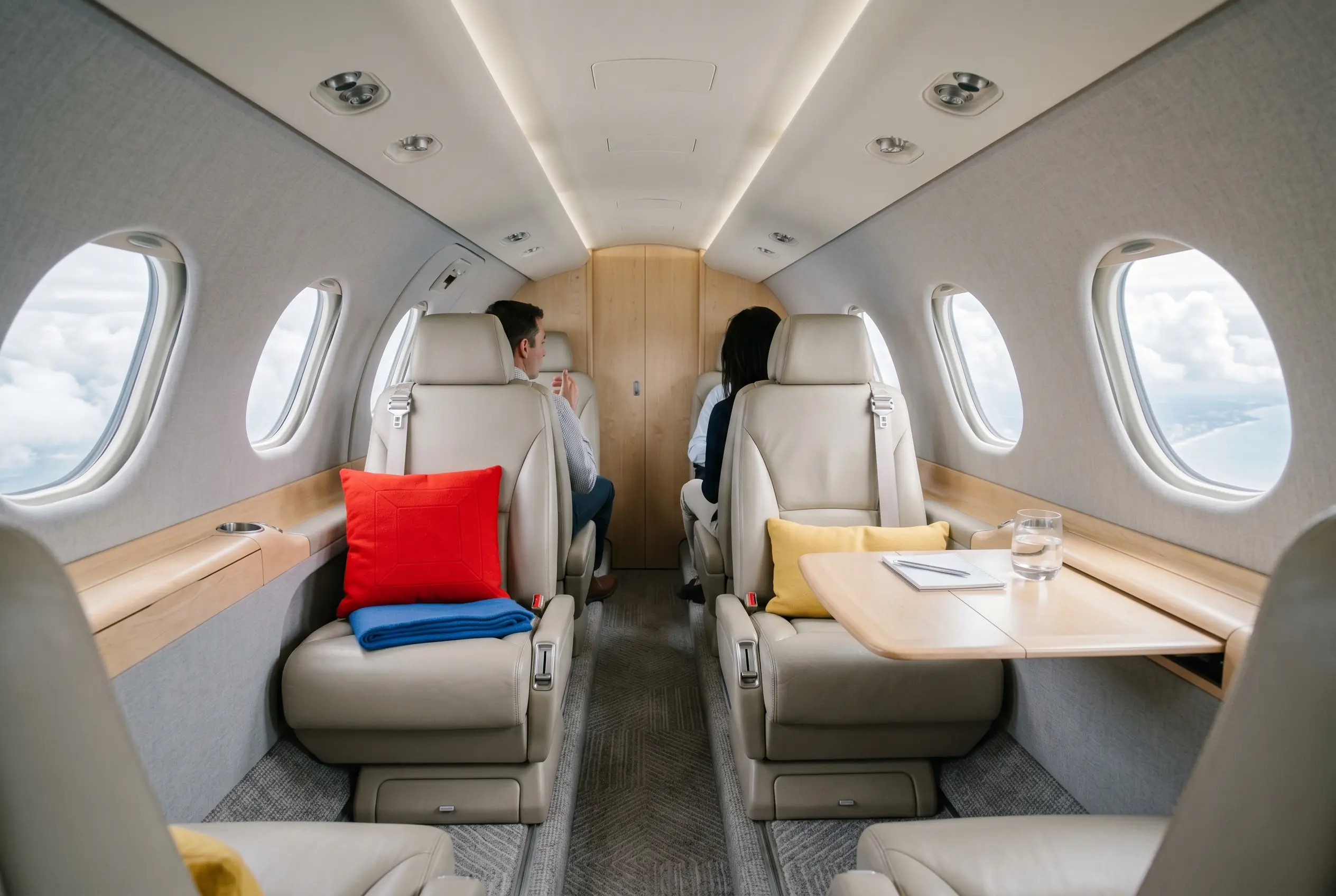 Cessna Citation Mustang cabin for a New York to Miami charter