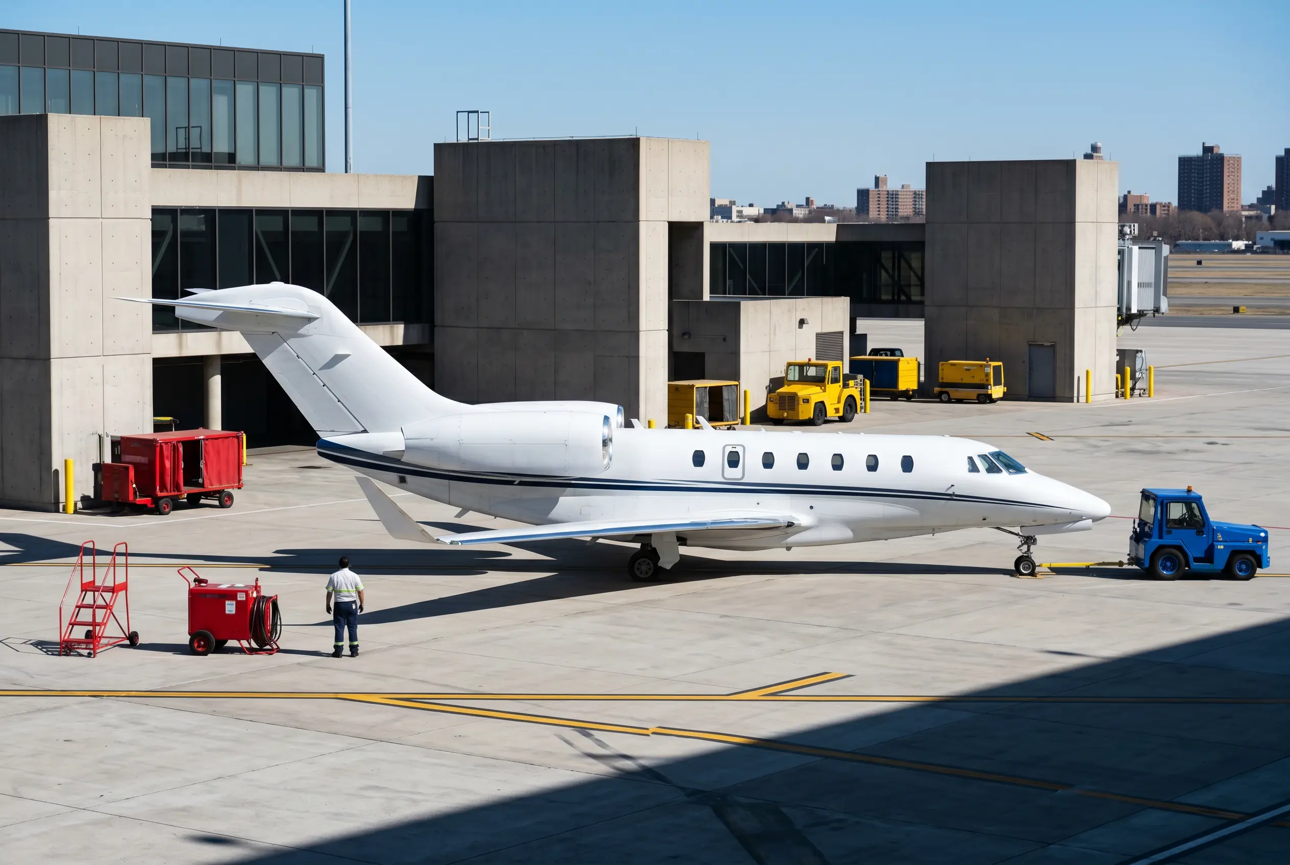 Citation X+ Cessna Citation X+ on a private ramp before a New York to Miami flight