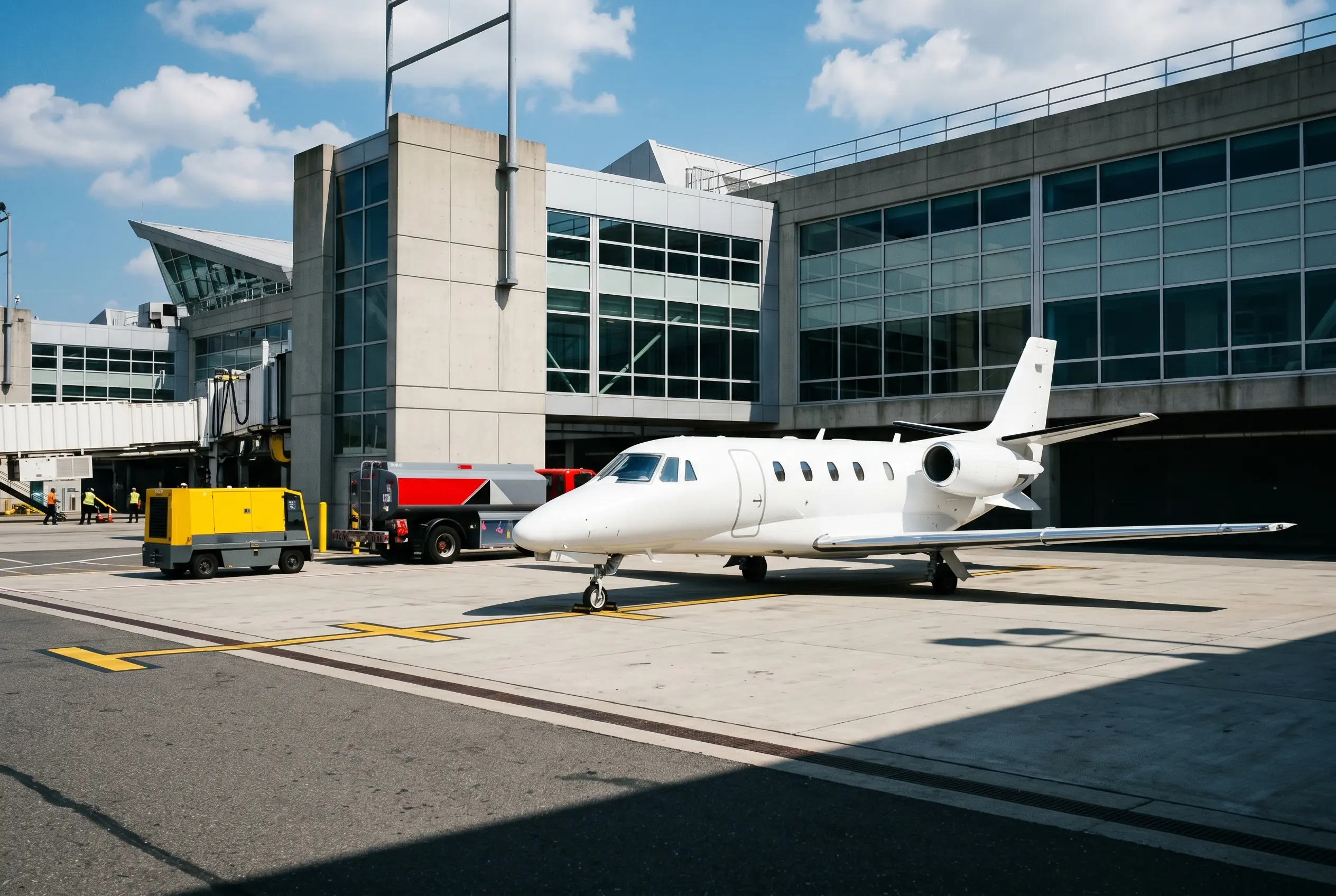 Citation XLS+ Cessna Citation XLS+ parked on a private ramp before a New York to Miami flight