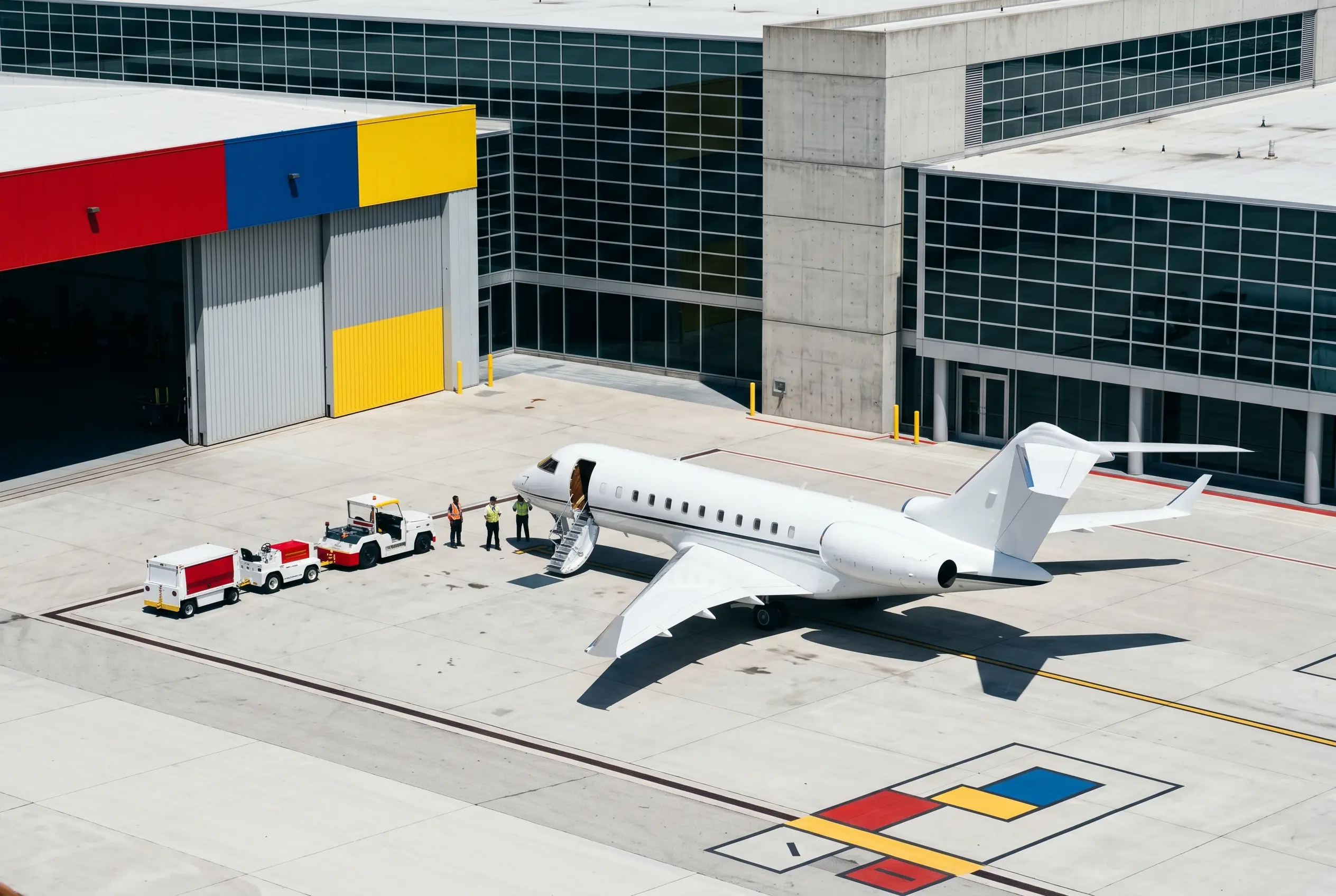 Global 5000 Bombardier Global 5000 on a private ramp before a New York to Miami flight