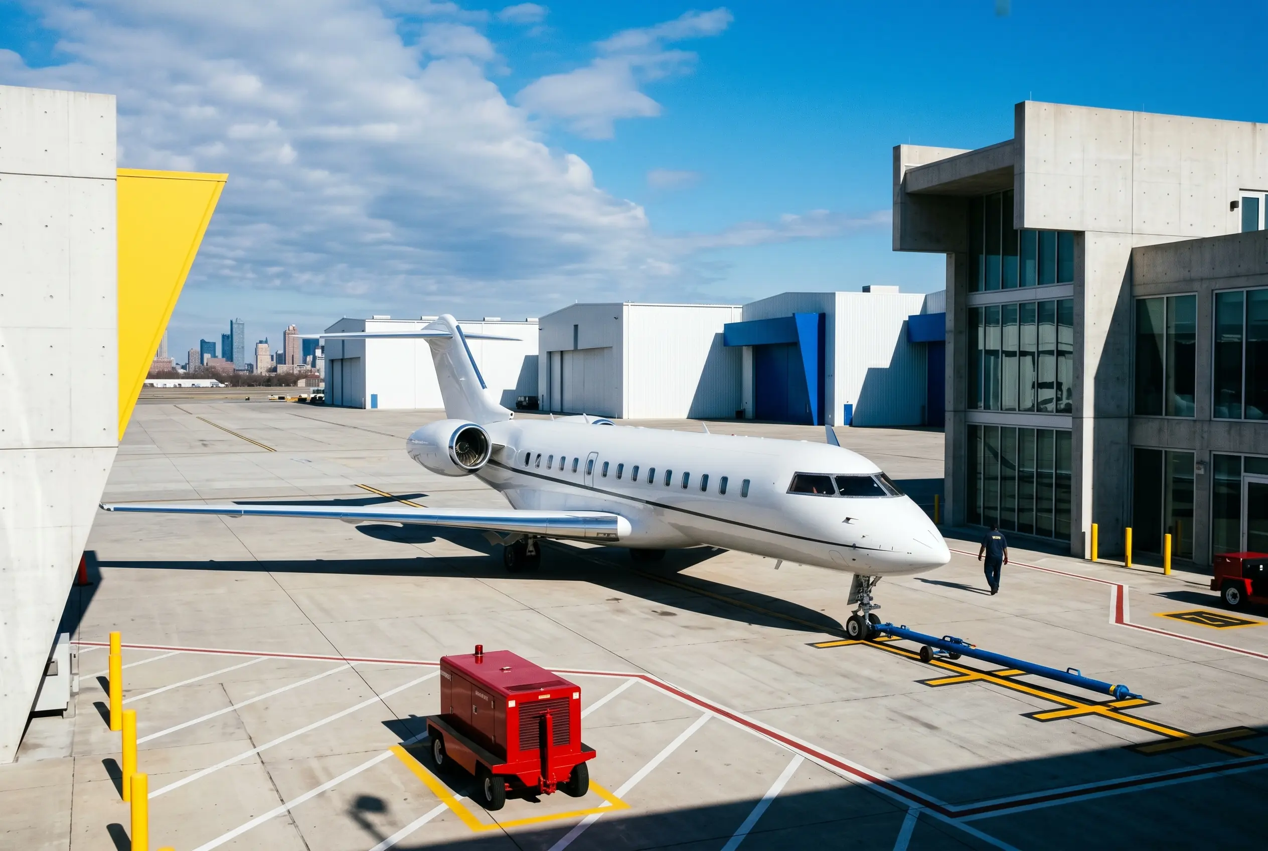 Global 5500 Bombardier Global 5500 on a private ramp before a New York to Miami flight