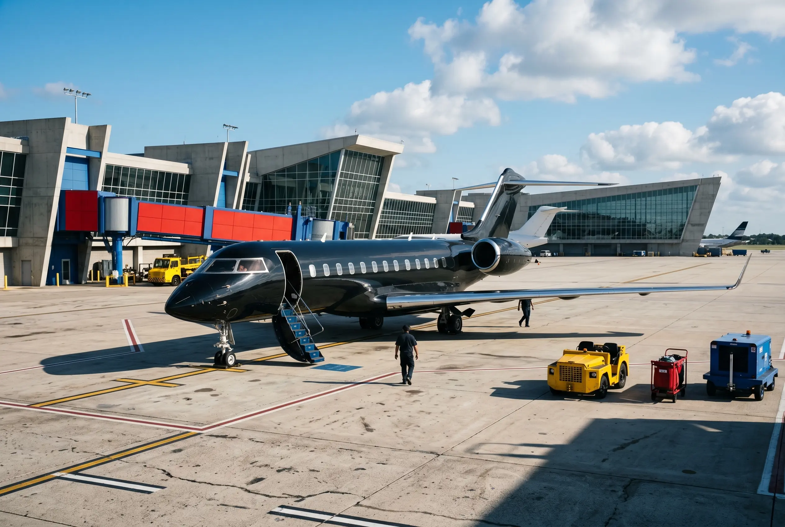 Global 6000 Bombardier Global 6000 on a private ramp before a New York to Miami flight