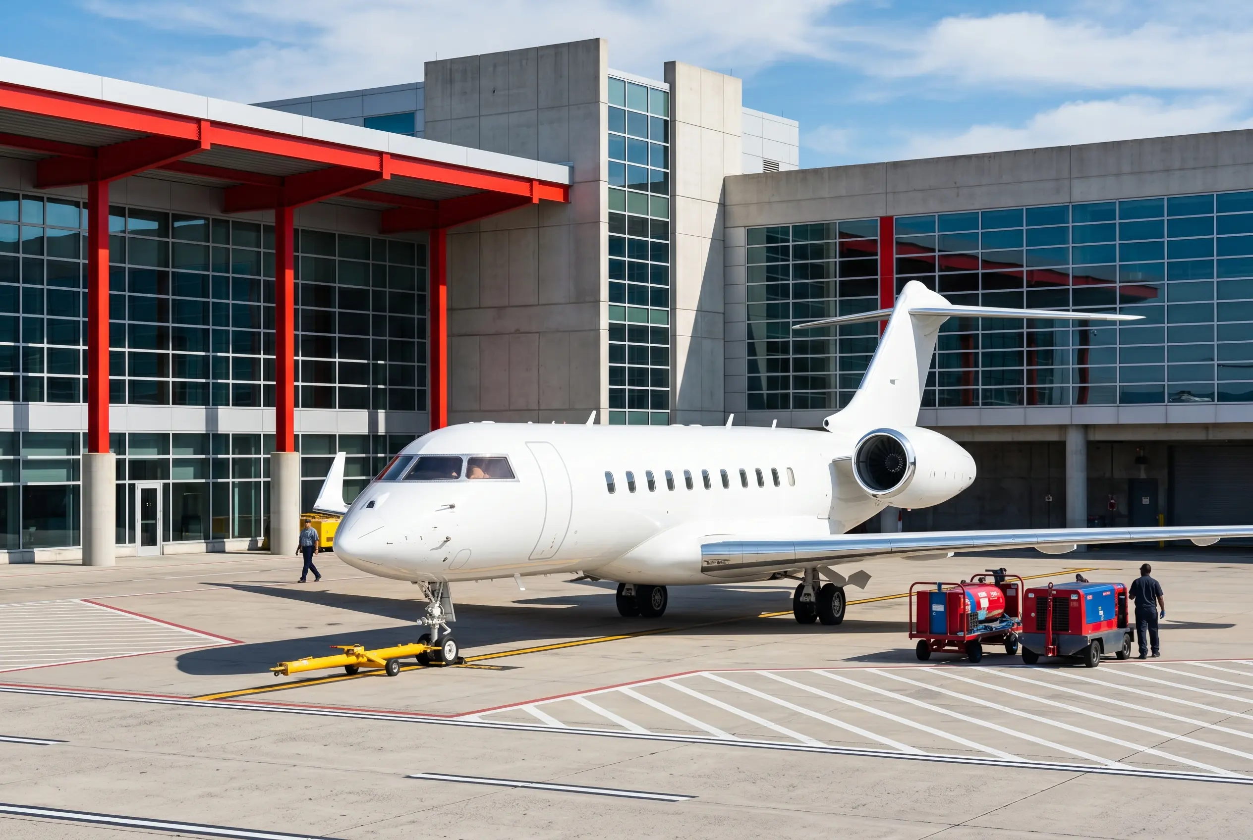 Global 6500 Bombardier Global 6500 on a private ramp before a New York to Miami flight