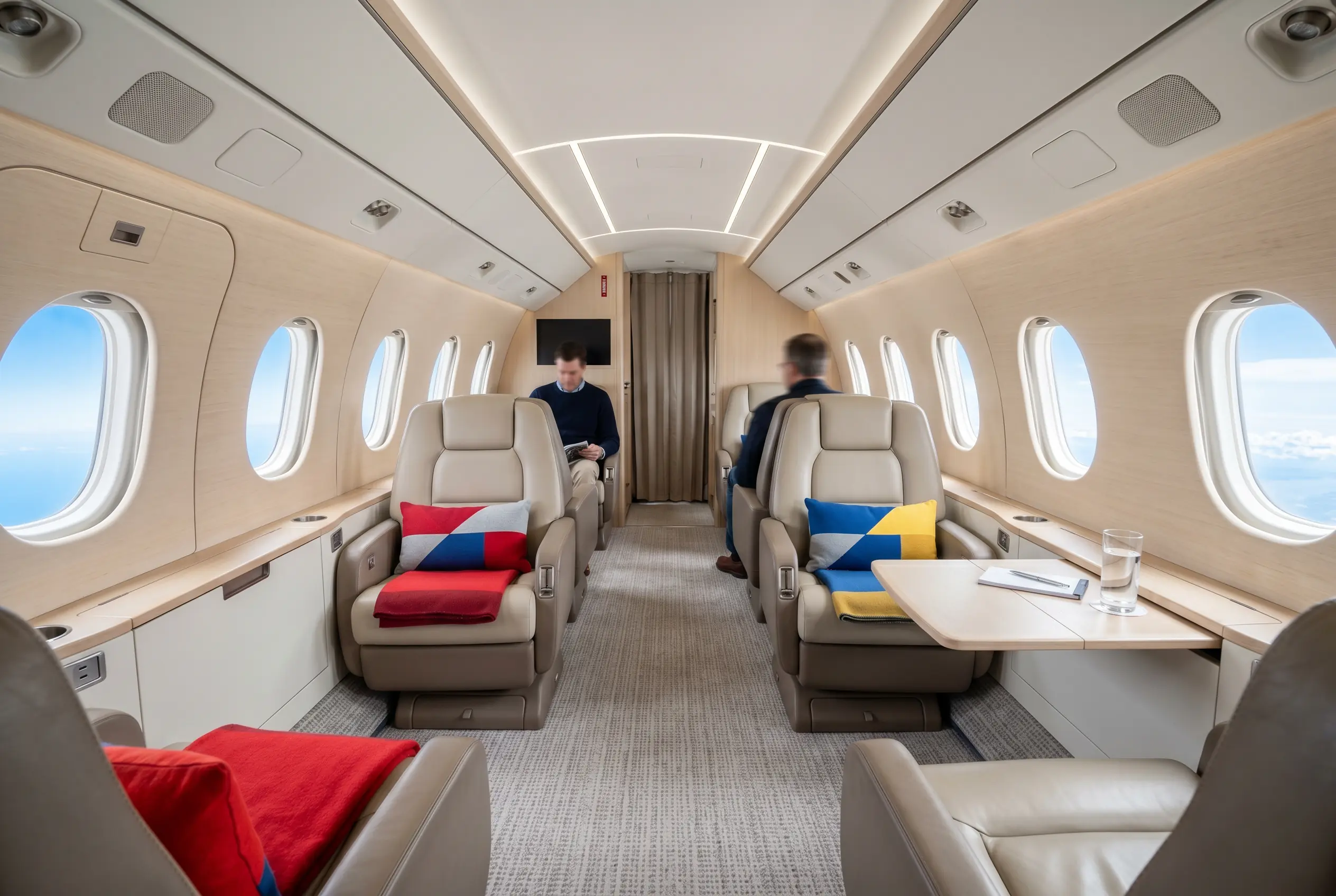 Gulfstream G150 stand-up cabin for a New York to Miami charter