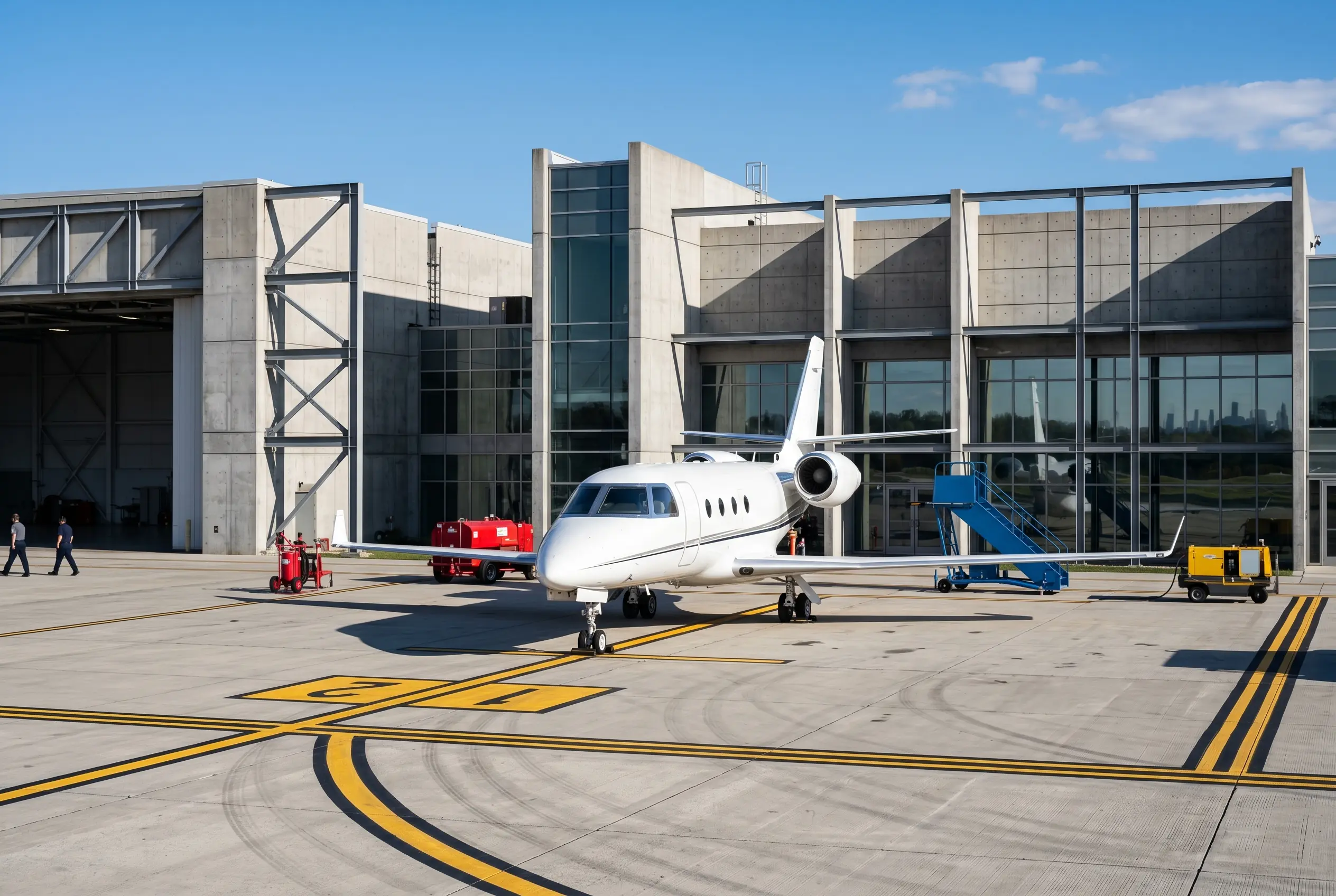 Gulfstream G150 Gulfstream G150 on a private apron before a New York to Miami flight