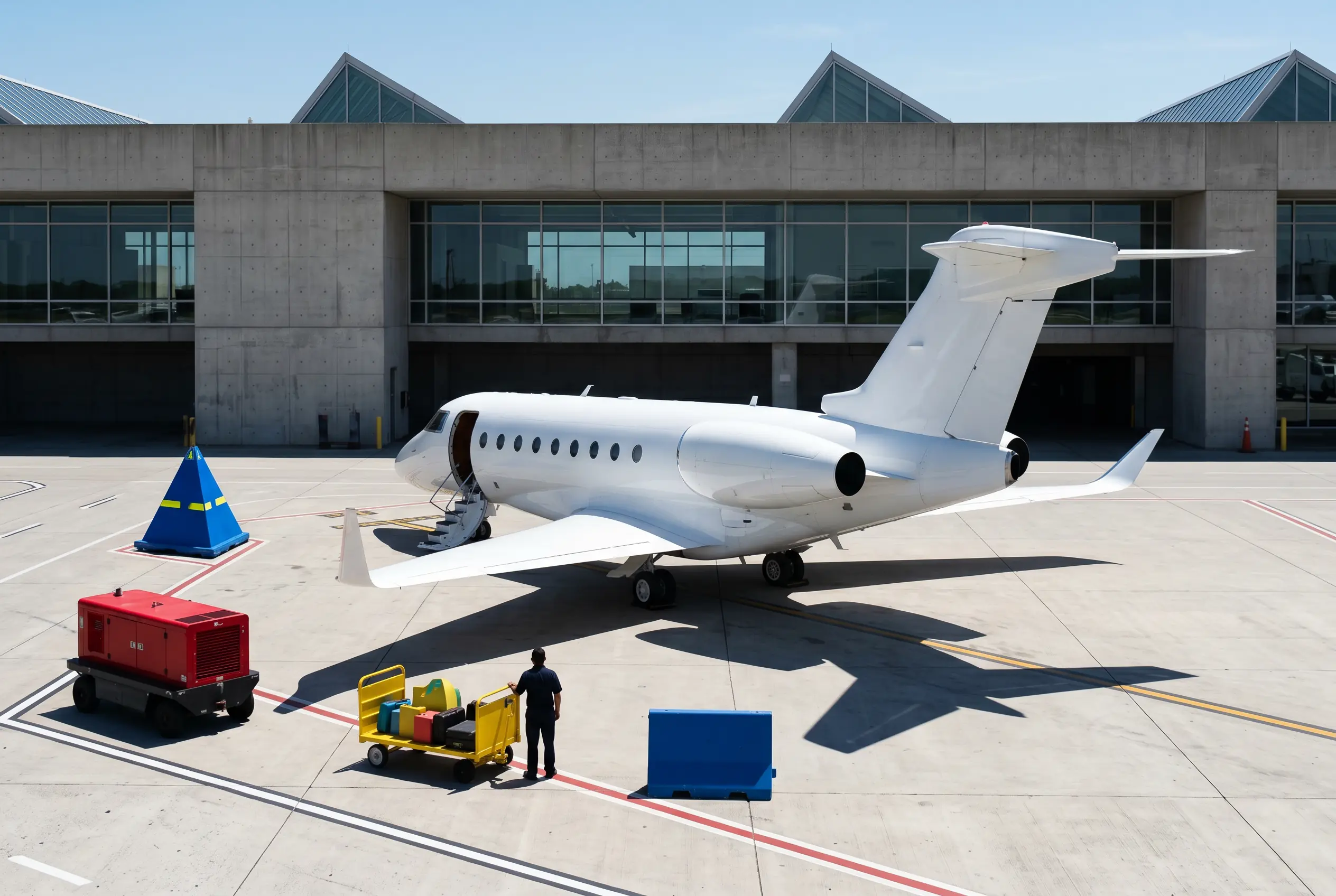 G280 Gulfstream G280 on a private ramp before a New York to Miami flight