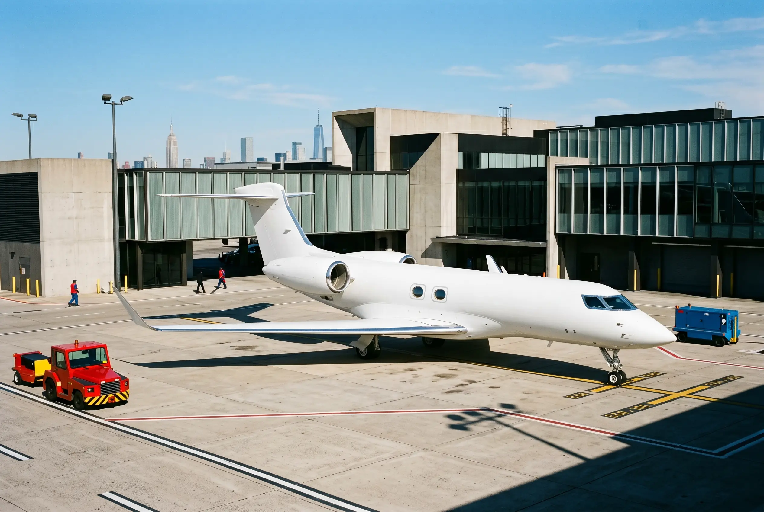 G500 Gulfstream G500 on a private ramp before a New York to Miami flight