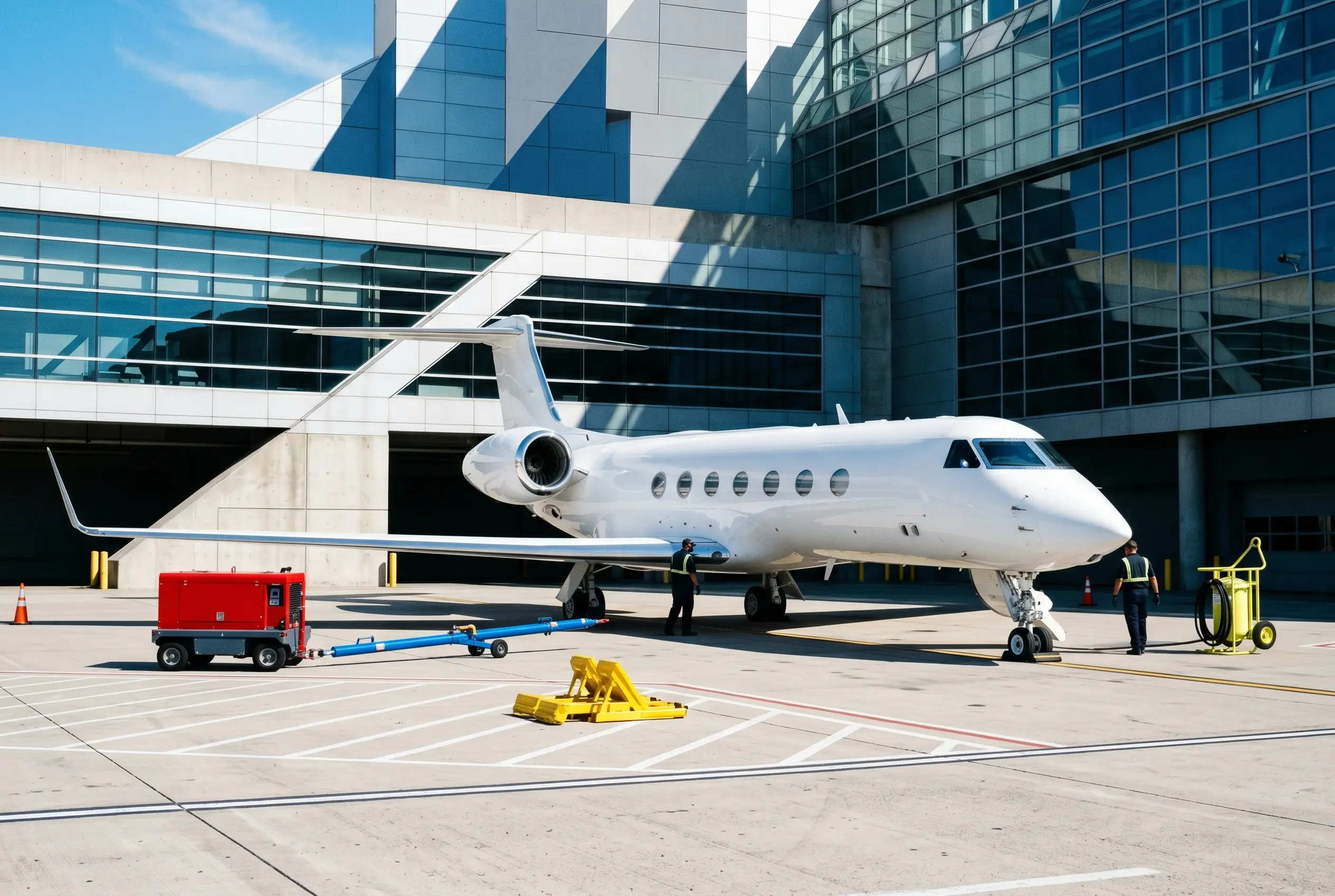 G550 Gulfstream G550 on a private ramp before a New York to Miami flight