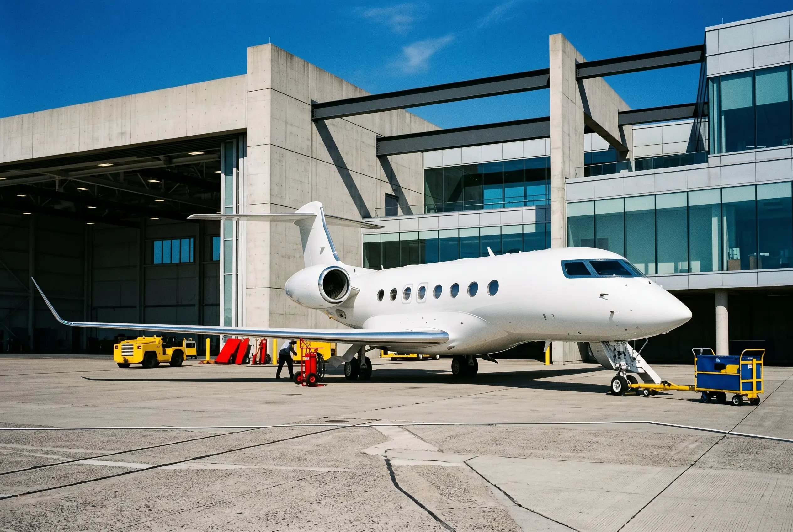 G600 Gulfstream G600 on a private ramp before a New York to Miami flight