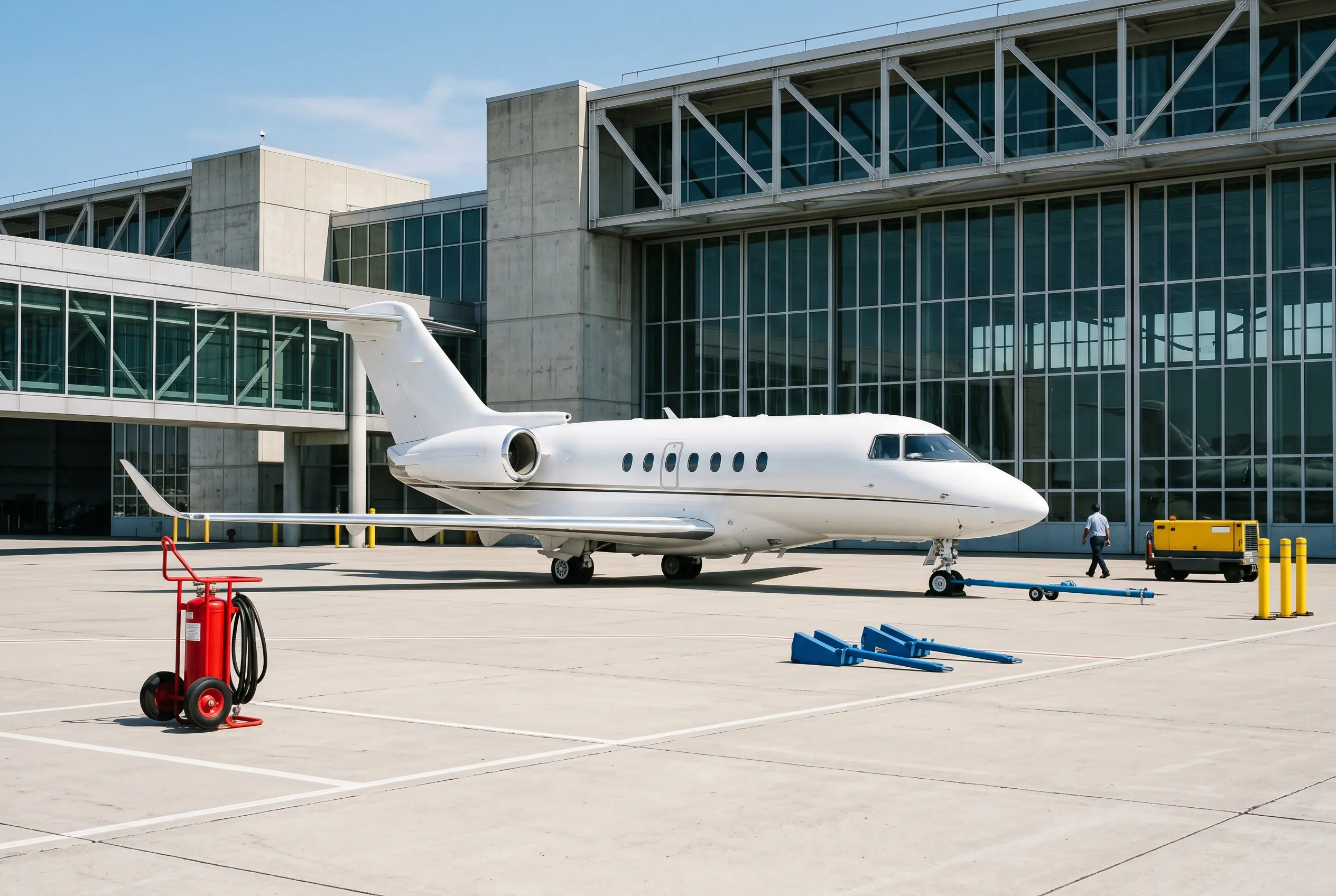 Hawker 4000 Hawker 4000 on a private ramp before a New York to Miami flight