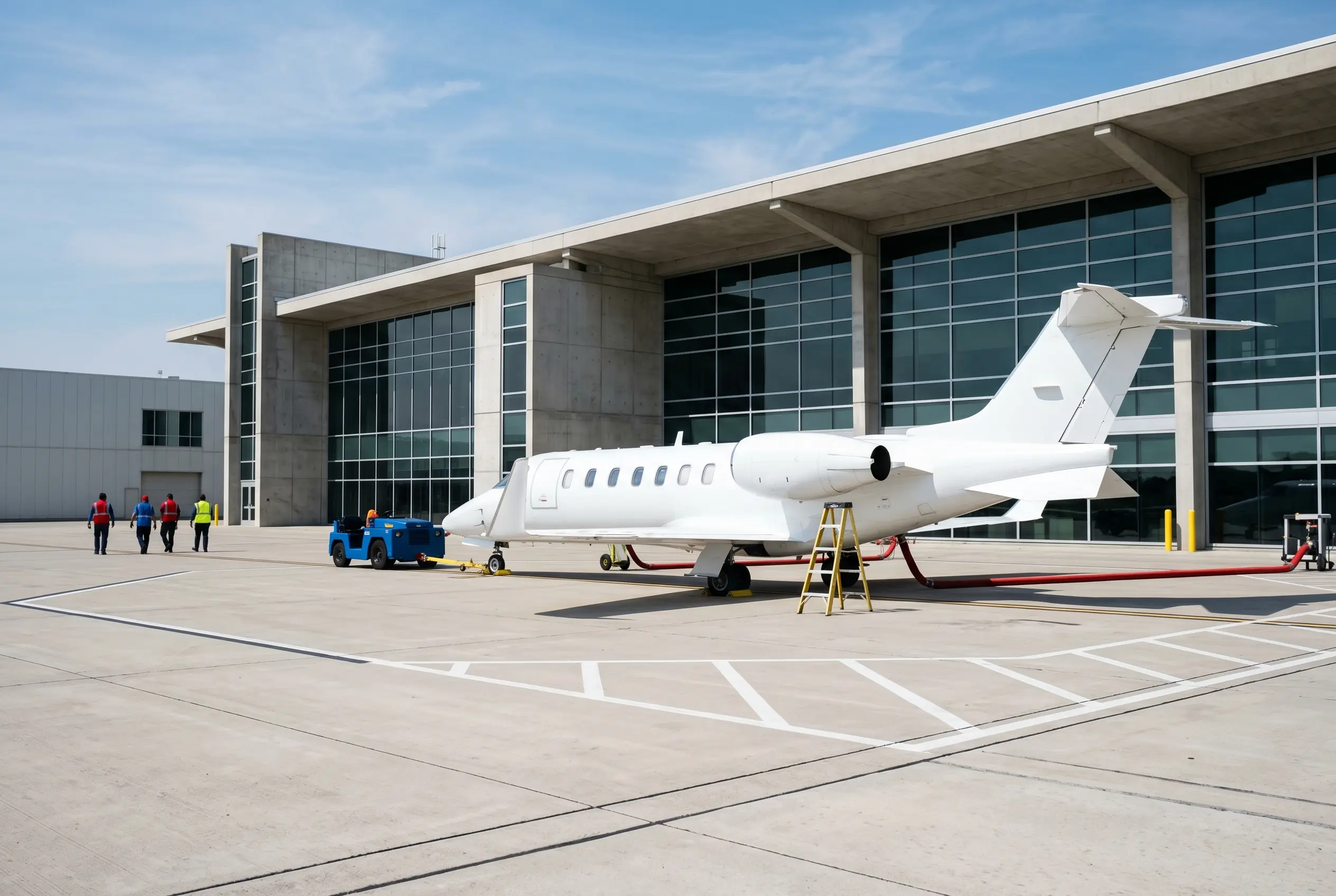 Learjet 75 Bombardier Learjet 75 on a private ramp before a New York to Miami flight