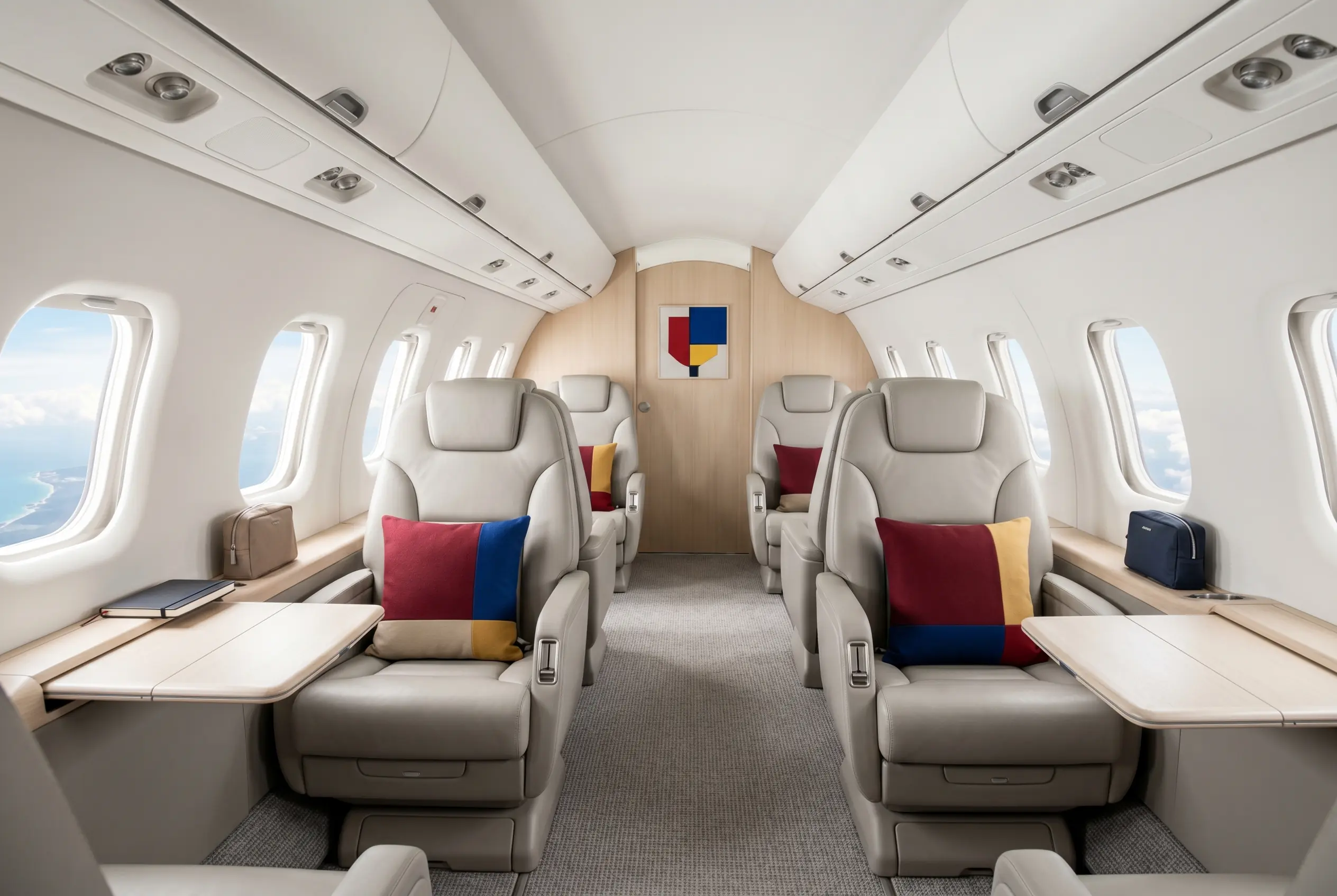 Pilatus PC-24 flat-floor cabin for a New York to Miami charter