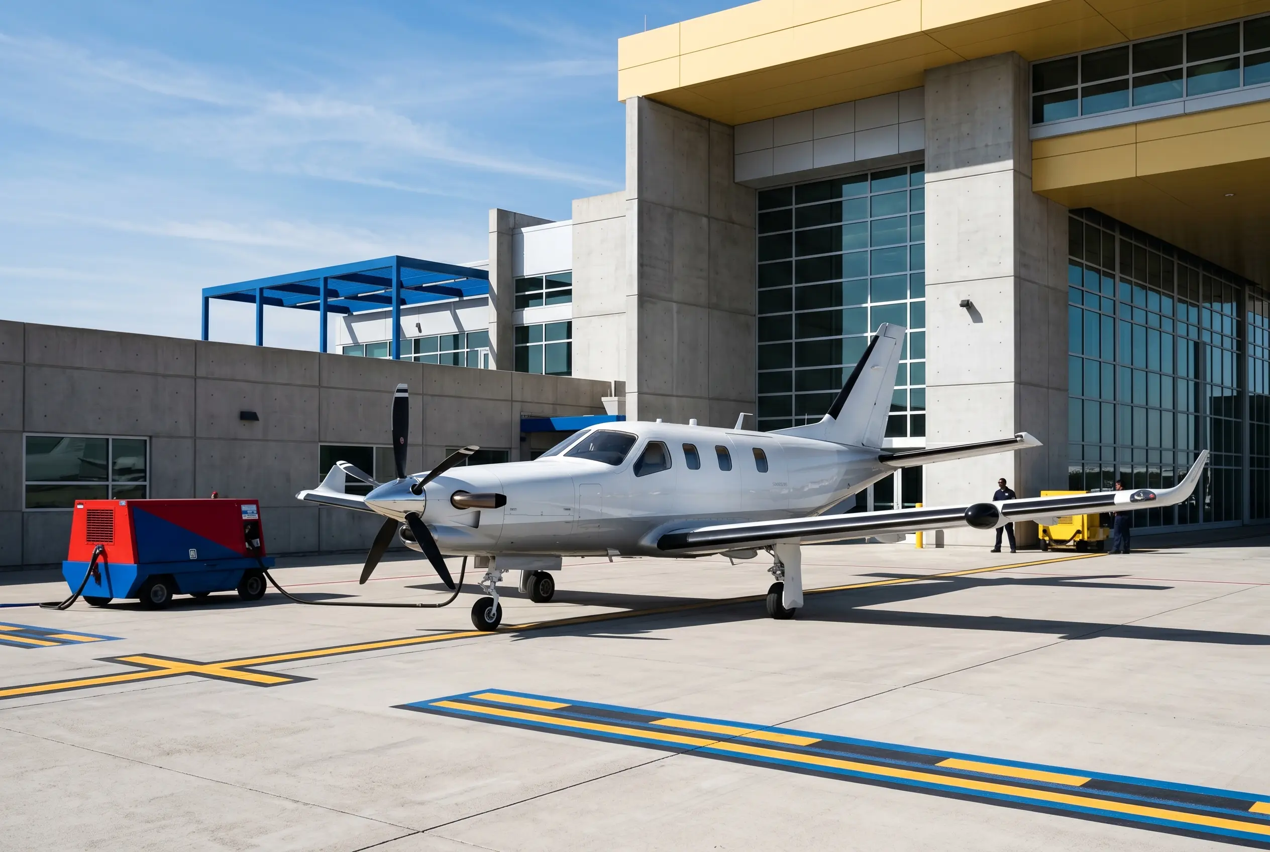 TBM 960 Daher TBM 960 on a private ramp before a New York to Miami flight